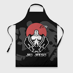 Фартук кулинарный Jiu-Jitsu red sun logo, цвет: 3D-принт