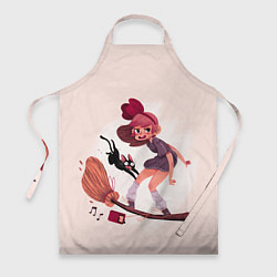 Фартук кулинарный Кики на метле, цвет: 3D-принт
