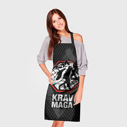 Фартук кулинарный Krav-maga octagon, цвет: 3D-принт — фото 2