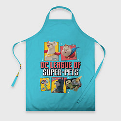 Фартук кулинарный Dc Лига Суперпитомцы, цвет: 3D-принт