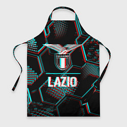 Фартук Lazio FC в стиле glitch на темном фоне