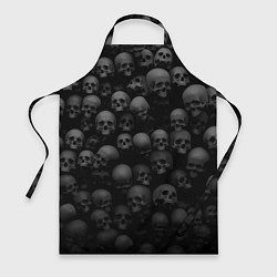 Фартук кулинарный Композиция из черепов - Dark, цвет: 3D-принт