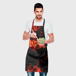 Фартук кулинарный Fire love, цвет: 3D-принт — фото 2