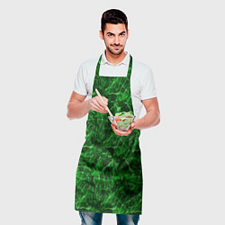 Фартук кулинарный Зелёный лёд - текстура, цвет: 3D-принт — фото 2