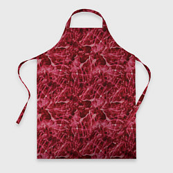 Фартук кулинарный Красный лёд - текстура, цвет: 3D-принт