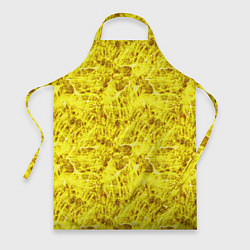 Фартук кулинарный Жёлтый лёд - текстура, цвет: 3D-принт