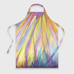 Фартук кулинарный Лучистая абстракция акварель, цвет: 3D-принт