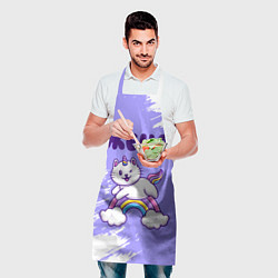 Фартук кулинарный Женя кошка единорожка, цвет: 3D-принт — фото 2
