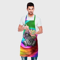 Фартук кулинарный Зомби в распираторе, цвет: 3D-принт — фото 2