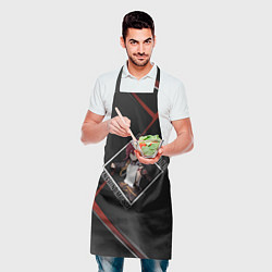Фартук кулинарный Хэйдзо в ромбе, цвет: 3D-принт — фото 2