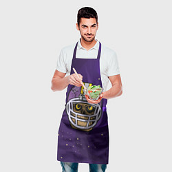 Фартук кулинарный Зомби в каске, цвет: 3D-принт — фото 2