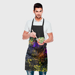 Фартук кулинарный Абстрактные брызги краски, цвет: 3D-принт — фото 2