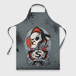 Фартук кулинарный Slipknot Скелет, цвет: 3D-принт