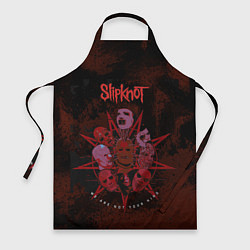 Фартук кулинарный Slipknot red satan, цвет: 3D-принт