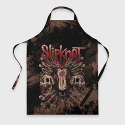Фартук кулинарный Slipknot skull, цвет: 3D-принт