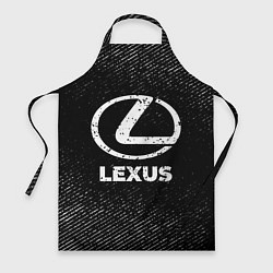 Фартук кулинарный Lexus с потертостями на темном фоне, цвет: 3D-принт