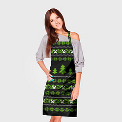 Фартук кулинарный Новогодний свитер - Крипер, цвет: 3D-принт — фото 2
