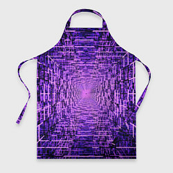 Фартук кулинарный Фантастические фиолетовые лучи, цвет: 3D-принт