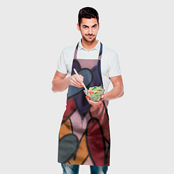 Фартук кулинарный Граффити сердца, цвет: 3D-принт — фото 2