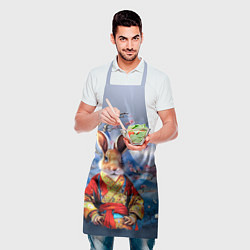Фартук кулинарный Кролик в китайском халате, цвет: 3D-принт — фото 2