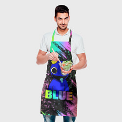 Фартук кулинарный Rainbow Friends - Blue, цвет: 3D-принт — фото 2