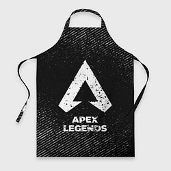 Фартук кулинарный Apex Legends с потертостями на темном фоне, цвет: 3D-принт