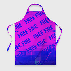 Фартук Free Fire glitch text effect: паттерн