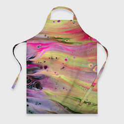 Фартук кулинарный Растекающиеся краски, цвет: 3D-принт