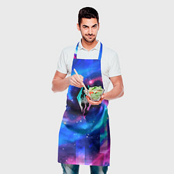 Фартук кулинарный Skyrim неоновый космос, цвет: 3D-принт — фото 2