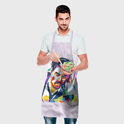Фартук кулинарный Геометрический портрет Джонни Деппа, цвет: 3D-принт — фото 2