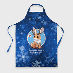 Фартук кулинарный Кролик - символ нового года, цвет: 3D-принт