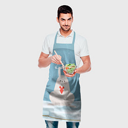 Фартук кулинарный Зайчонок с сердечком, цвет: 3D-принт — фото 2
