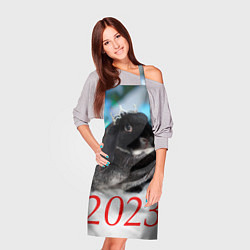 Фартук кулинарный Кролик символ наступающего нового года, цвет: 3D-принт — фото 2