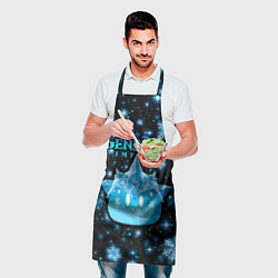 Фартук кулинарный Крио слайм в снежинках, цвет: 3D-принт — фото 2