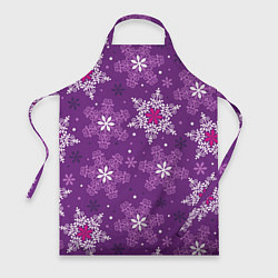 Фартук кулинарный Violet snow, цвет: 3D-принт