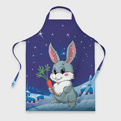 Фартук кулинарный Кролик с морковкой, цвет: 3D-принт