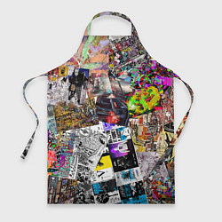 Фартук кулинарный Очень пёстрый арт, цвет: 3D-принт