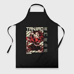 Фартук кулинарный Танджиро Камадо: Клинок, рассекающий демонов, цвет: 3D-принт