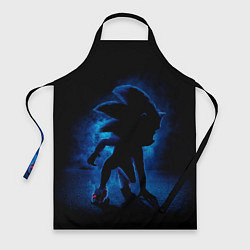 Фартук кулинарный Sonic - dark theme, цвет: 3D-принт