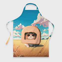 Фартук Мемный кот в хлебе
