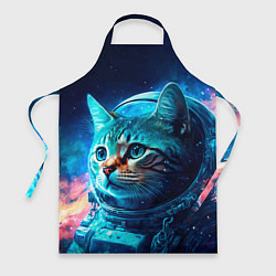 Фартук кулинарный Кот космонавт и звезды, цвет: 3D-принт
