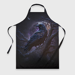Фартук кулинарный Ворон во мраке, цвет: 3D-принт