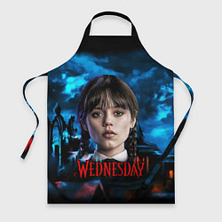 Фартук кулинарный Wednesday horror, цвет: 3D-принт