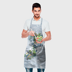 Фартук кулинарный Синицы на ветке, цвет: 3D-принт — фото 2