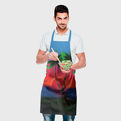 Фартук кулинарный Пальмы и море, цвет: 3D-принт — фото 2