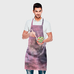 Фартук кулинарный Мандала гармонии, фиолетовая, космос, цвет: 3D-принт — фото 2