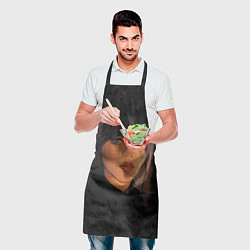 Фартук кулинарный Портрет Уэнздей Аддамс, цвет: 3D-принт — фото 2