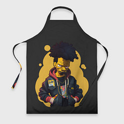 Фартук кулинарный Rap Simpson, цвет: 3D-принт