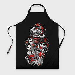 Фартук кулинарный Irezumi самурай, цвет: 3D-принт