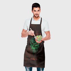 Фартук кулинарный Череп в камуфляже, цвет: 3D-принт — фото 2